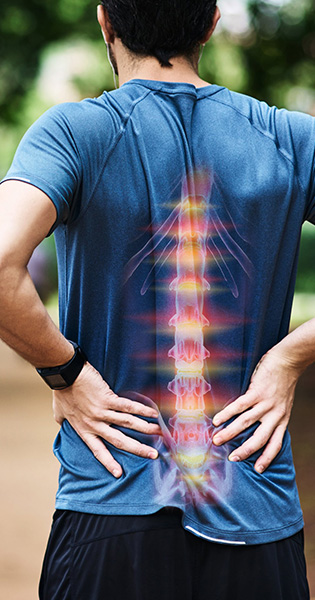 Spine injury from sports